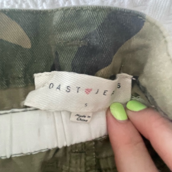 NWT Toast Camouflage Paper Bag Denim Deconstructed Skirt Camo Size Small - Picture 8 of 8